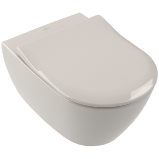 Унитаз подвесной Villeroy Boch  Subway 2.0 с открытым смывным краем Pergamon Бежевый