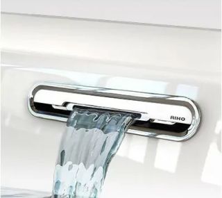 Акриловая ванна Riho Rethink Space Fall B116006005 L заполнение через перелив 180х110см белый