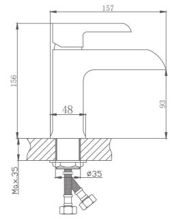 Смеситель для раковины Haiba HB10805-8 белый