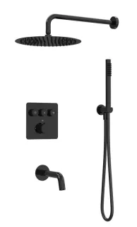 Душевой комплект Milleau Tissage TERMO 3SBIT/801Q-GB черный