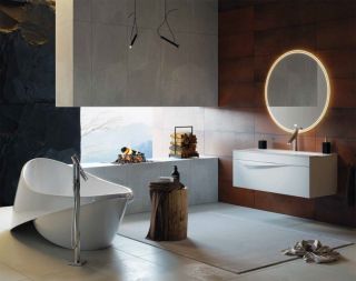 Подвесная тумба под раковину Clarberg Papyrus PAP0112 120см белый