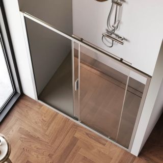 Душевая дверь Am.Pm Gem W90G-140-1-195MT 140 см цвет профиля хром матовый стекло прозрачное