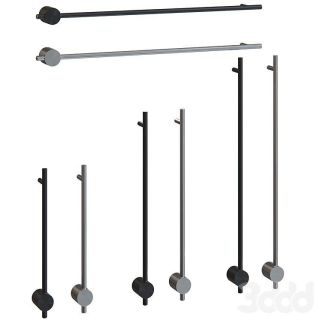 Электрический полотенцесушитель Broner Bruno BR.007.080.0000.S 80 см с кнопкой сатин