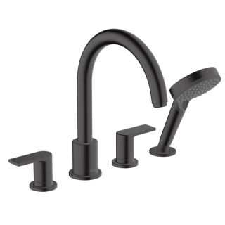 Смеситель на борт ванны Hansgrohe Vernis Shape 71459670S черный