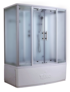 Душевая кабина Timo Standart T-6670SF Silver Fabric 170x88см