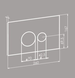 Кнопка смыва Boheme 668-CR хром