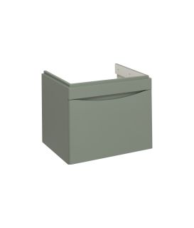 Тумба под раковину Runo подвесная цемент (под умывальник Moduo 60 ) Афина 60 (00-00001205)
