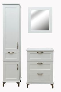 Напольная тумба под раковину Эстет Bali Classic ФР-00002143 65см три ящика белый