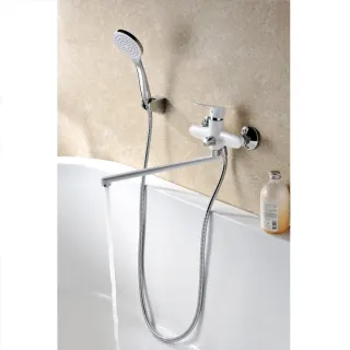 Смеситель для ванны Triton Панама Щ0000002377 белый