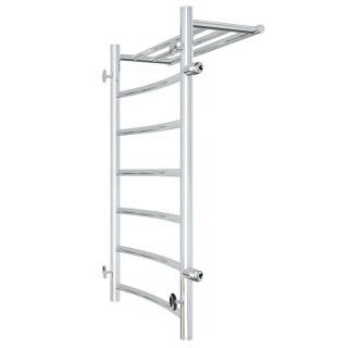 Полотенцесушитель водяной Laris Классик 73208018 левый  с полкой П7 50x80см хром