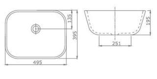 Раковина SSWW CL3003 495?395?195