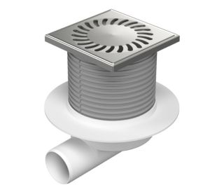 Душевой трап Paini 425NXL с решёткой Sun 13см хром глянец