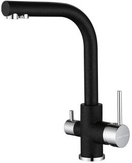 Смеситель для кухни Paulmark Essen Es213011-308 чёрный