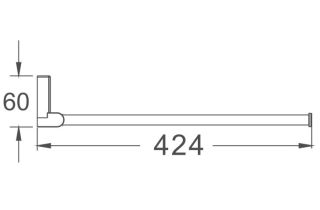 Полотенцедержатель Haiba HB8812 42см хром