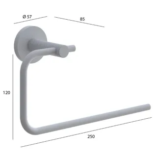 Полотенцедержатель Boheme Uno 10975-BRB брашированная бронза