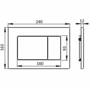 Кнопка смыва Boheme 650-G золото