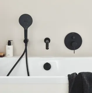 Душевая лейка Jacob Delafon Metro Signature E24717-BL чёрный матовый