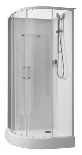 Душевая кабина Aquanet Passion EVO 267252 R 90x90 см профиль белый стекло прозрачное