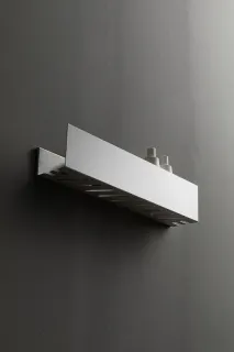 Полка Aquanet Магнум 341541 90 см с крючками белый матовый