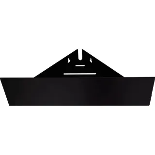 Полка угловая Aquanet Магнум 302225 28 см чёрный матовый