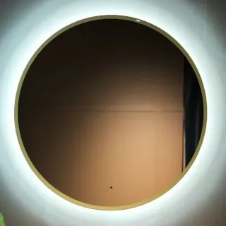 Зеркало с подсветкой ArtMax Sanremo AM-San-1000-DS-F-Gold 100 см золото