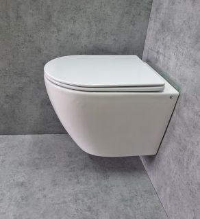 Унитаз CeramaLux TR2196 подвесной с сиденьем Микролифт