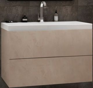 Подвесная тумба под раковину Art&Max Verona Push 90см камень светлый AM-Verona-Push-900-2C-SO-St