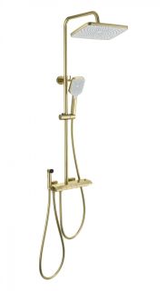 Душевая стойка Wonzon & Woghand Muse Piano WW-B4132-A-BG с термостатом брашированное золото
