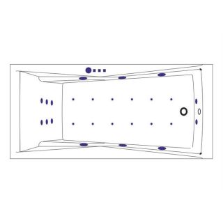 Гидромассажная ванна WHITECROSS Palace 0104.180080.100.ULTRA.BR 180x80 см Ultra бронза