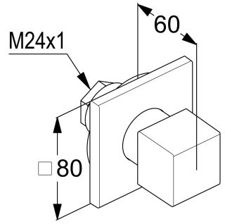 Переключатель потоков Kludi Decus 54846N575 на три потребителя брашированный никель