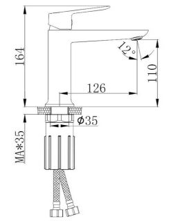 Смеситель для раковины Splenka S41.10 хром
