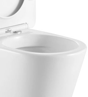 Подвесной унитаз Cerutti SPA Santa Aria CT9666 безободковый широкий белый