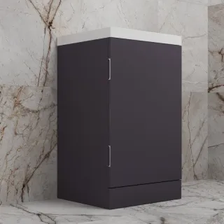 Напольная тумба под раковину Style Line Моно ЛС-00002451 50 см графит нубук