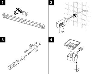 Мыльница Lemark Smooth Line 9746018 с держателем графит
