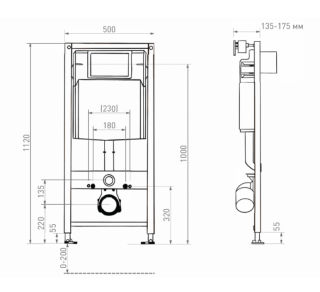Система инсталляции Salini Puro 30P1WFST111