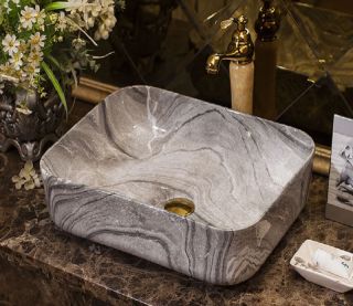 Раковина CeramaLux 597 серая 50 см