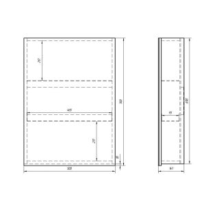 Dreja Шкаф зеркальный Almi 50