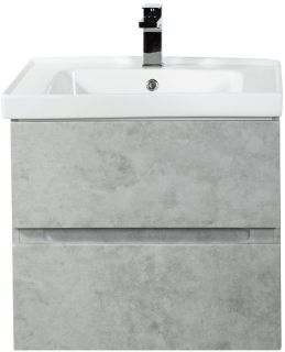 Подвесная тумба под раковину Art&Max Techno 60см бетон лофт натуральный AM-Techno-600-2C-SO-LS935