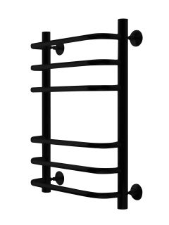 Полотенцесушитель водяной Indigo Brace  LBCW60-40BR с полкой 60x40 см чёрный муар