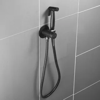 Гигиенический душ со смесителем Shevanik S147H чёрный