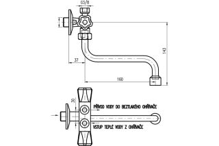 Смеситель для раковины Rav Slezak EM001.1/21 хром