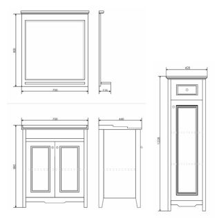 Comforty Полуколонна "Тбилиси-40" белый глянец