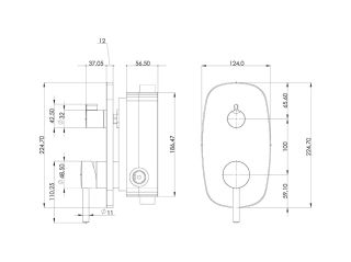 Teska Душевой набор скрытого монтажа SARDES AS2200