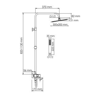 Душевой комплект WasserKRAFT A177.069.103.087.CH хром