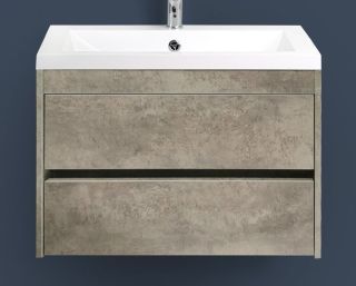 Подвесная тумба под раковину Art&Max Family 75см цемент Family-750-2C-SO-CV