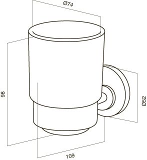 Стакан Am.pm Bliss L A5534364