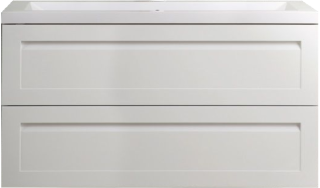 Подвесная тумба под раковину Art&Max Platino 100см белый глянцевый AM-Platino-1000-2C-SO-BL-Cer