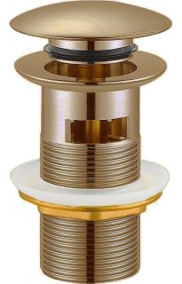 Донный клапан с системой "Клик-клак" с переливом, бронза Cezares CZR-SAT6-02