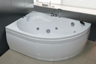 Акриловая ванна Royal Bath Alpine левая 150x100см белый RB819100L