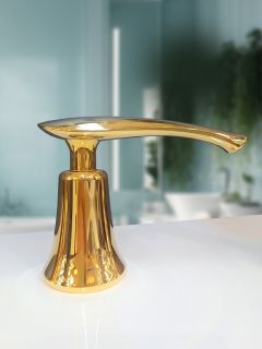 Смеситель на борт ванны с душем AltroBagno Beatrice 020103 Or золото